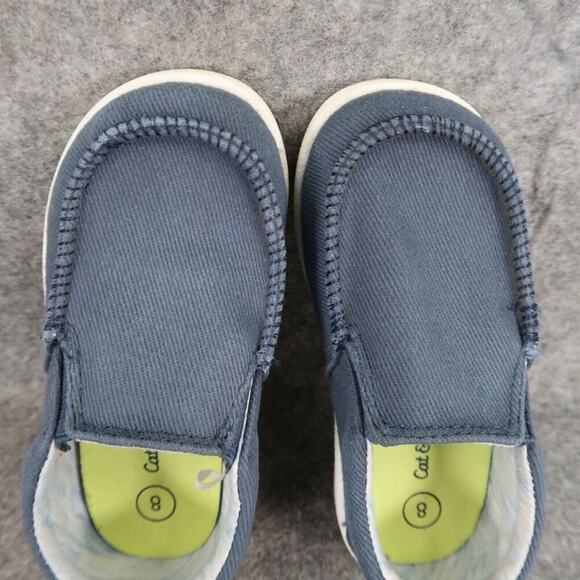 Cat & Jack Shoes Kids 8 Slip On Casual Loafer Moc Toe Comfort Blue Toddler Baby - Picture 8 of 12